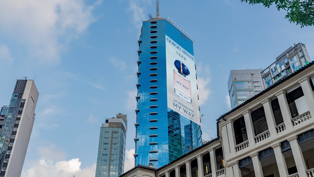 中央广场玻璃贴